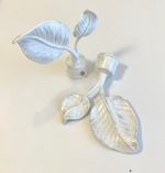 Карниз кованый для штор Ост Вяз d 25/16 двухрядный, цвет белое золото