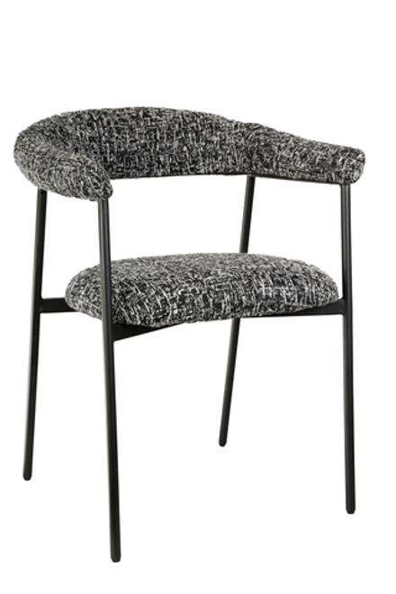 Стул обеденный Toko черно-белый