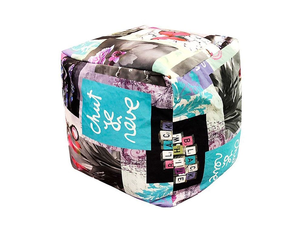 Пуфик Куб велюр Колибри