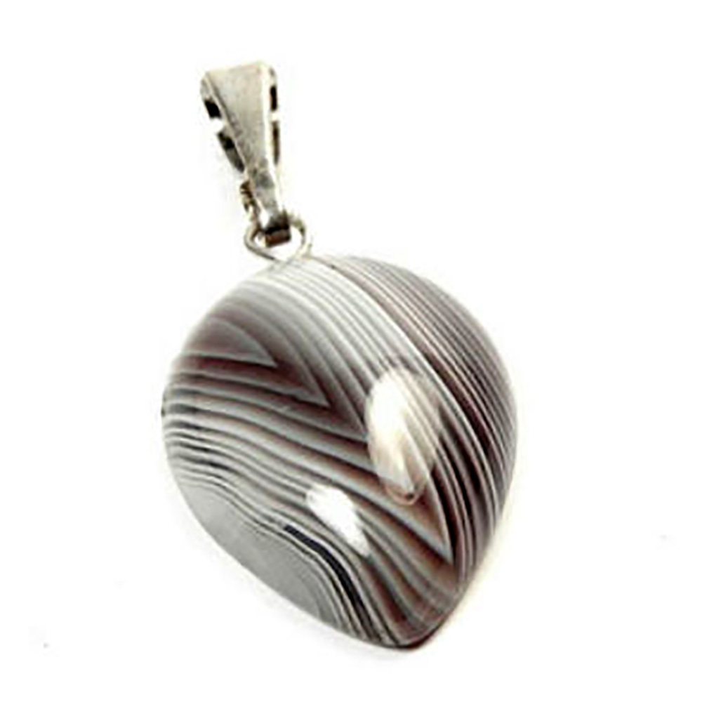 Кулон "Бриолет" агат бразильский асс.