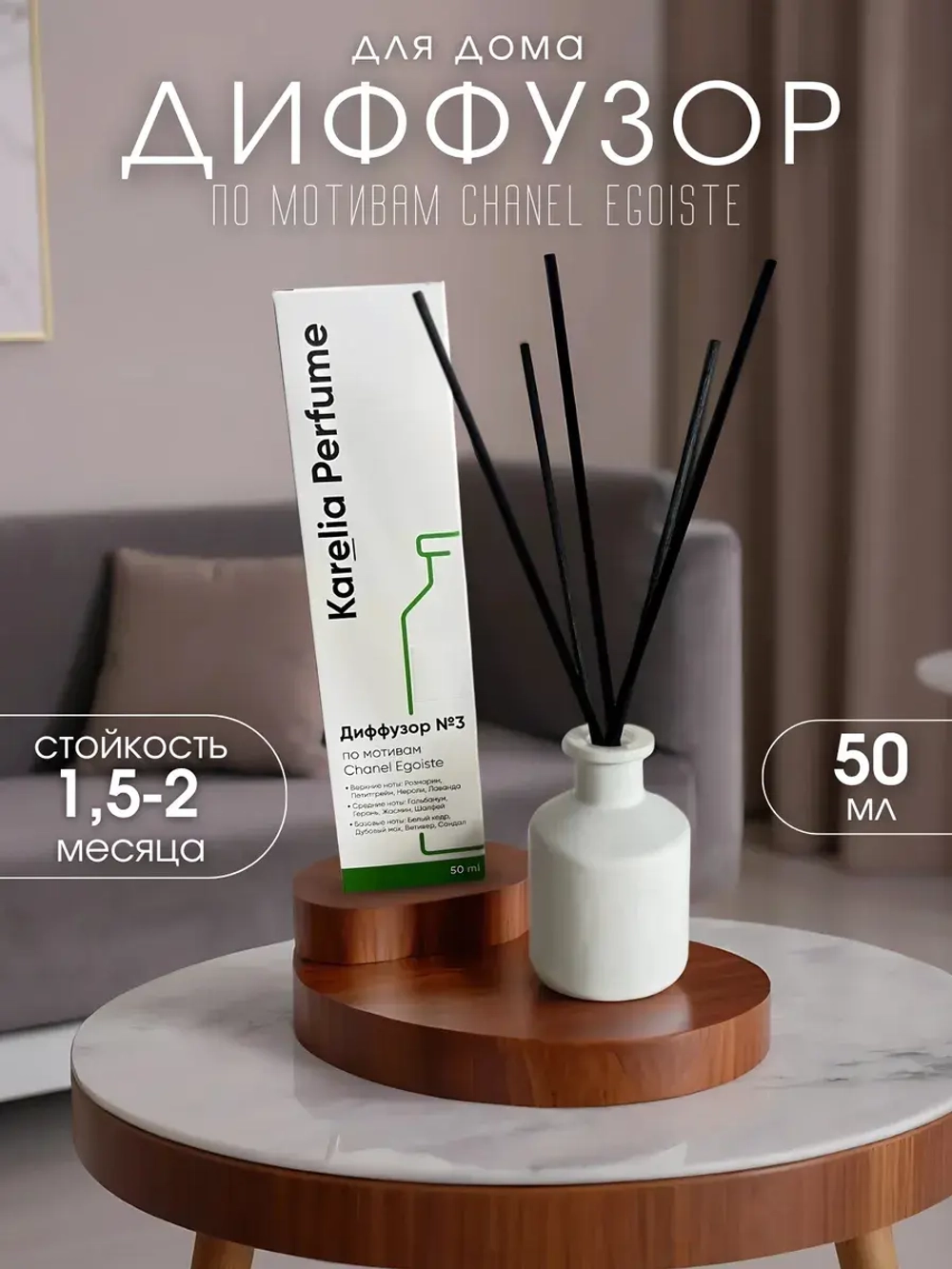 Диффузор для дома по мотивам Chanel Egoiste