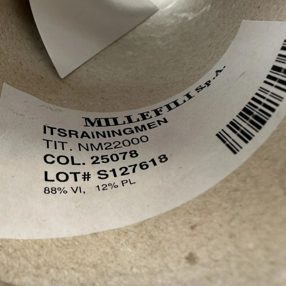 ITSRAININGMEN - MILLEFILI S.p.A.; 88% вискоза, 12% люрекс; 2200м/100гр; col.25078, цвет: белый искрящийся