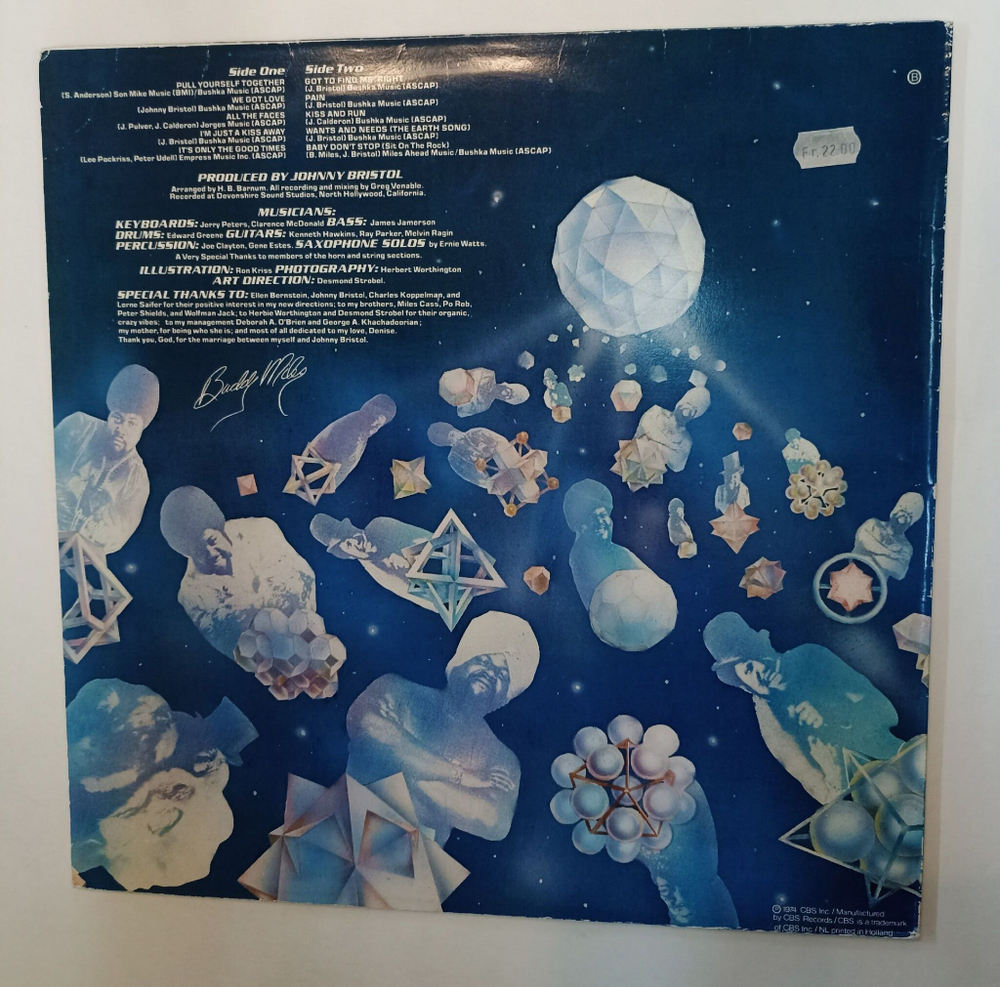 Винтажная виниловая пластинка LP Buddy Miles All The Faces Of Buddy Miles (Holland 1974)