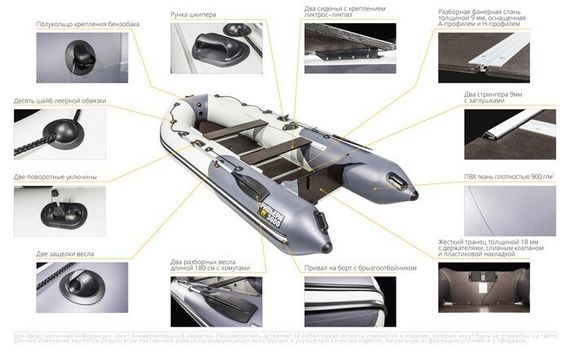 Надувная лодка Ривьера 3400 СК Компакт Luxe (камуфляж)