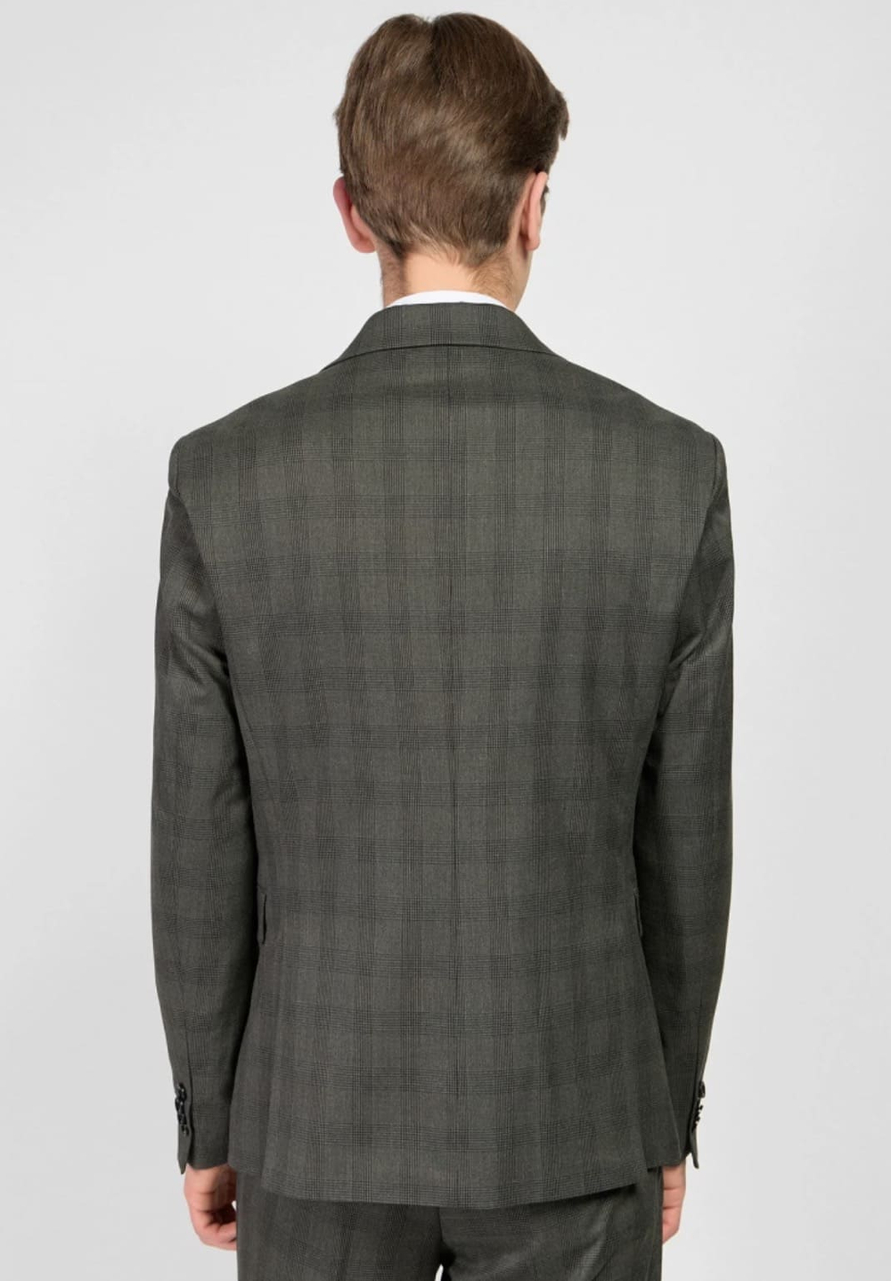 Мужской классический костюм (темно-серый) А38