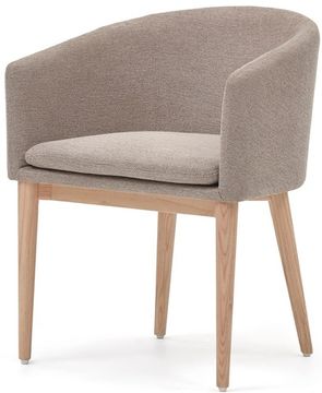 Harlan Стул из коричневой синели с ножками из массива ясеня La Forma Испания 