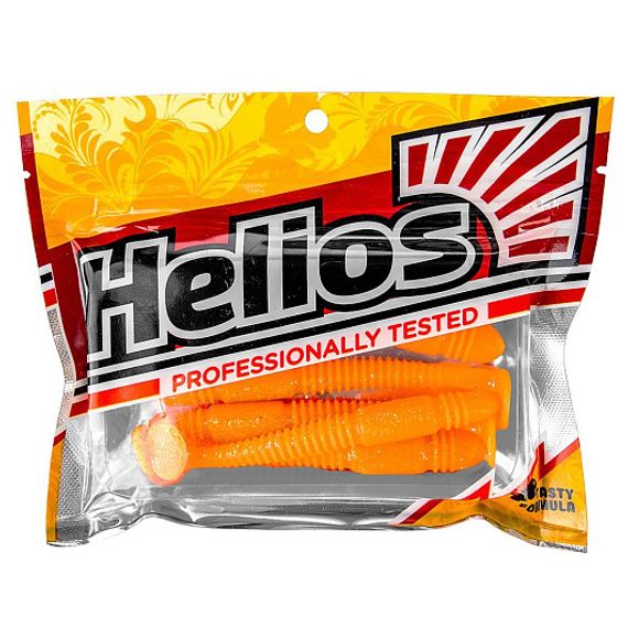 Виброхвост Minoga 3,75&#39;/9.5 см Orange &amp; Sparkles 5шт. (HS-17-022) Helios