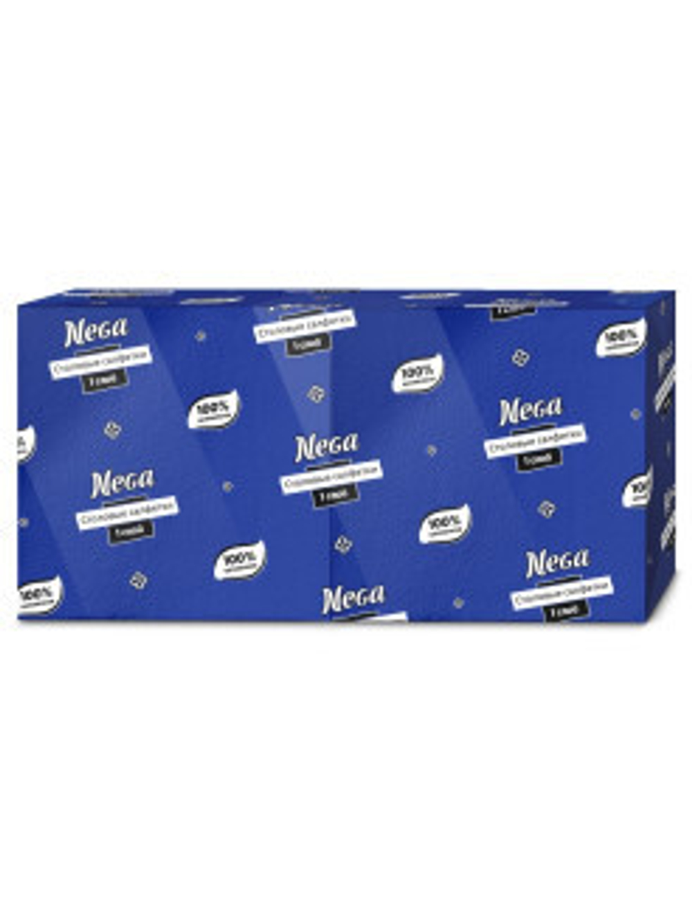 NEGA  Салфетки БигПак 250шт Синяя 24*24см