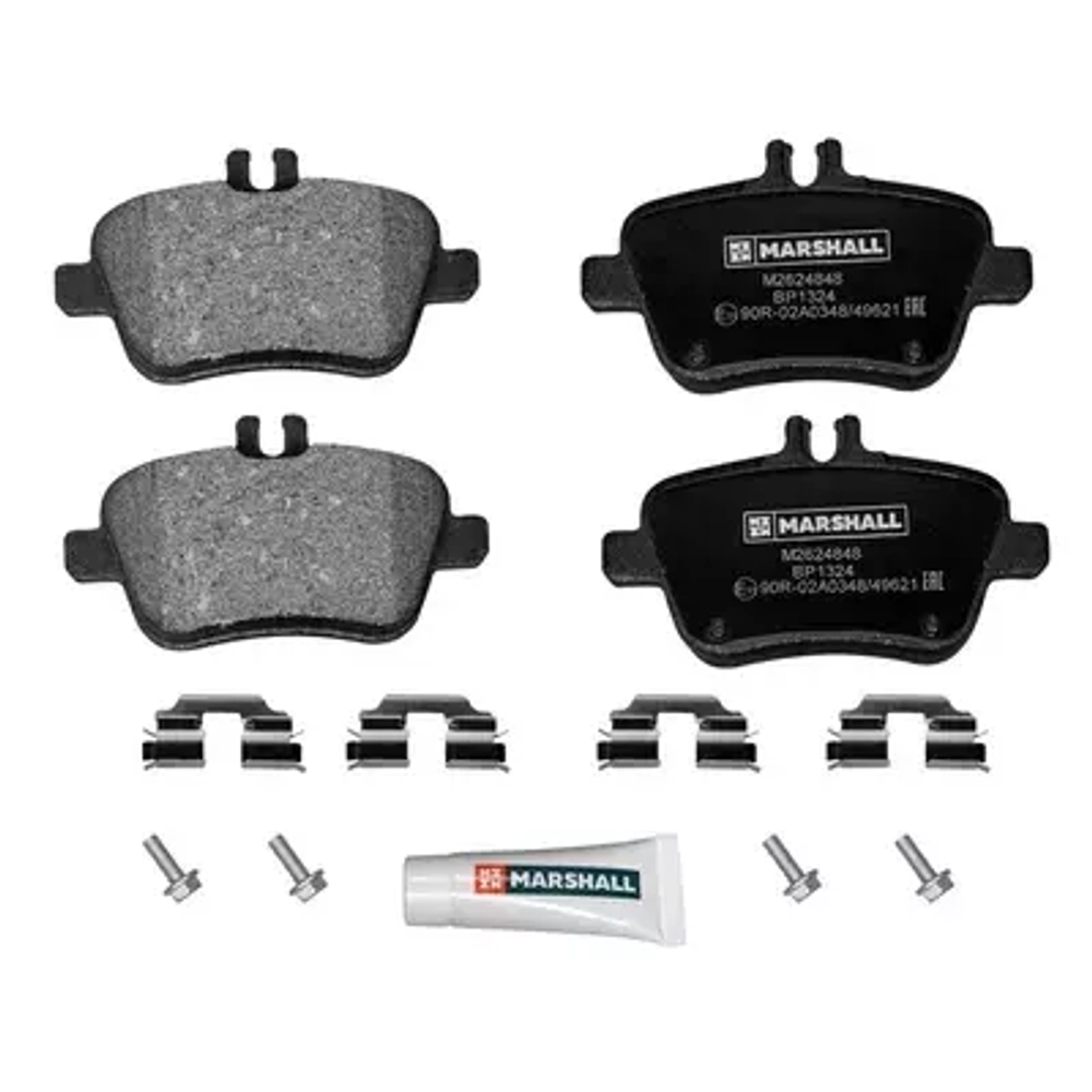 Торм. колодки дисковые задн. Mercedes-Benz: SLK, GLA-Class, B-Class, CLA, A-Class MARSHALL M2624848