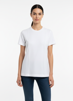 Футболка женская "Параллель", цвет экрю