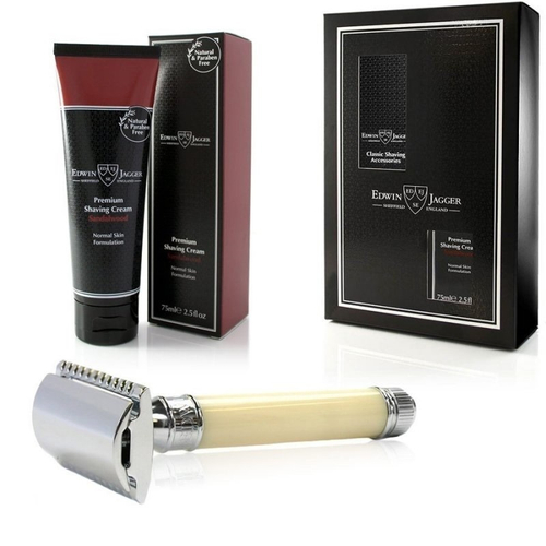 Подарочный набор Edwin Jagger GS314SCSWT слоновая кость T-образный