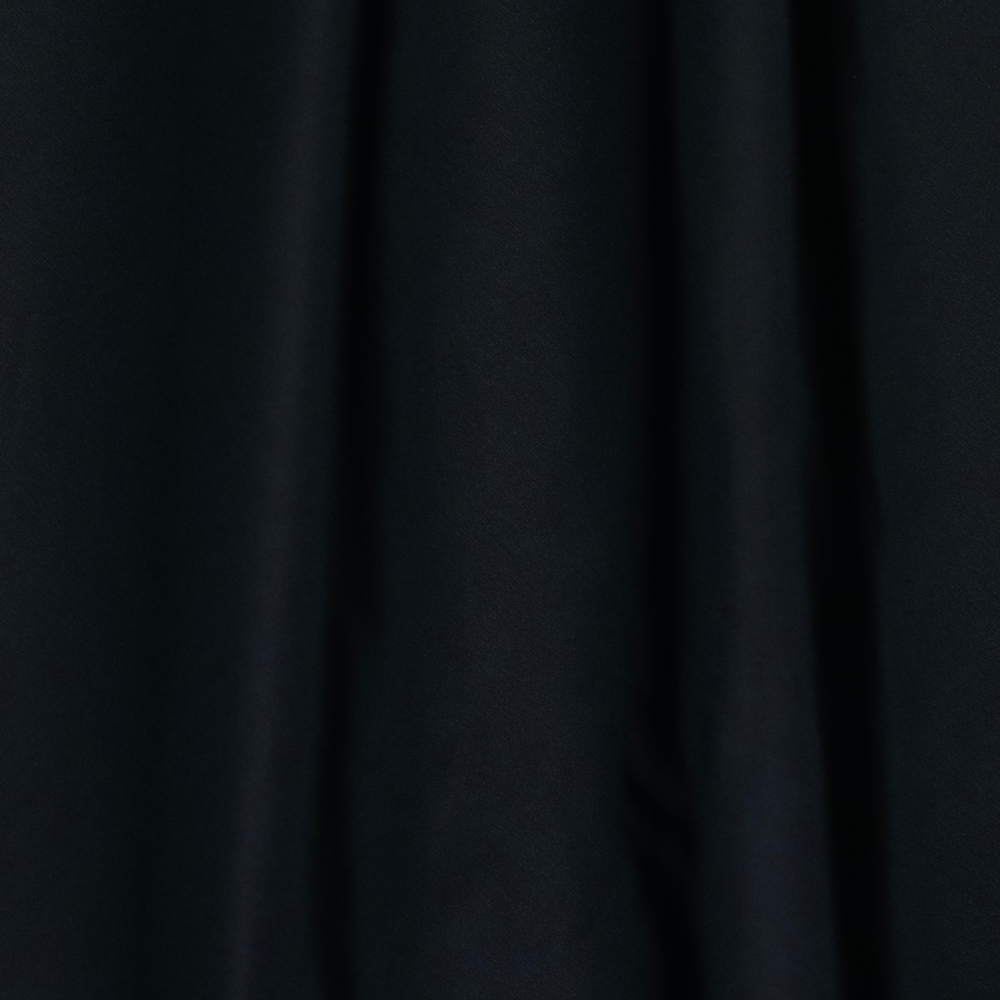 Тонкий чистошелковый репс чернильного оттенка (140 г/м2)