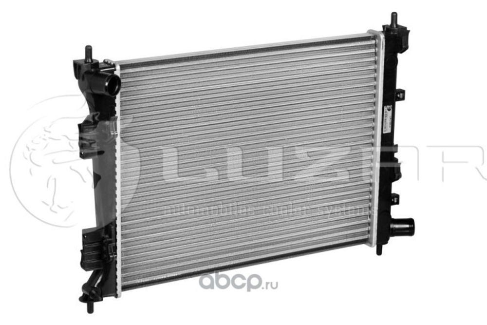 Радиатор основ. алюм. Hyundai Solaris Kia Rio (10--) 1,4i 16V/ 1,6i 16V МТ унив. (LUZAR)