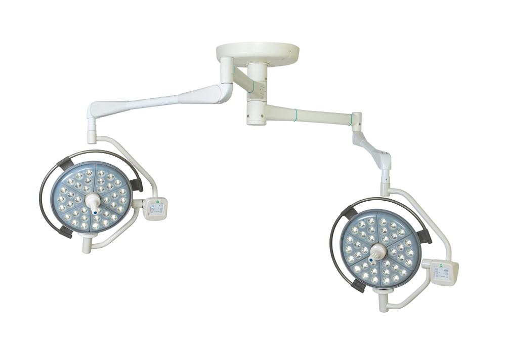 Потолочный двухблочный светодиодный операционный светильник Паналед-120/120