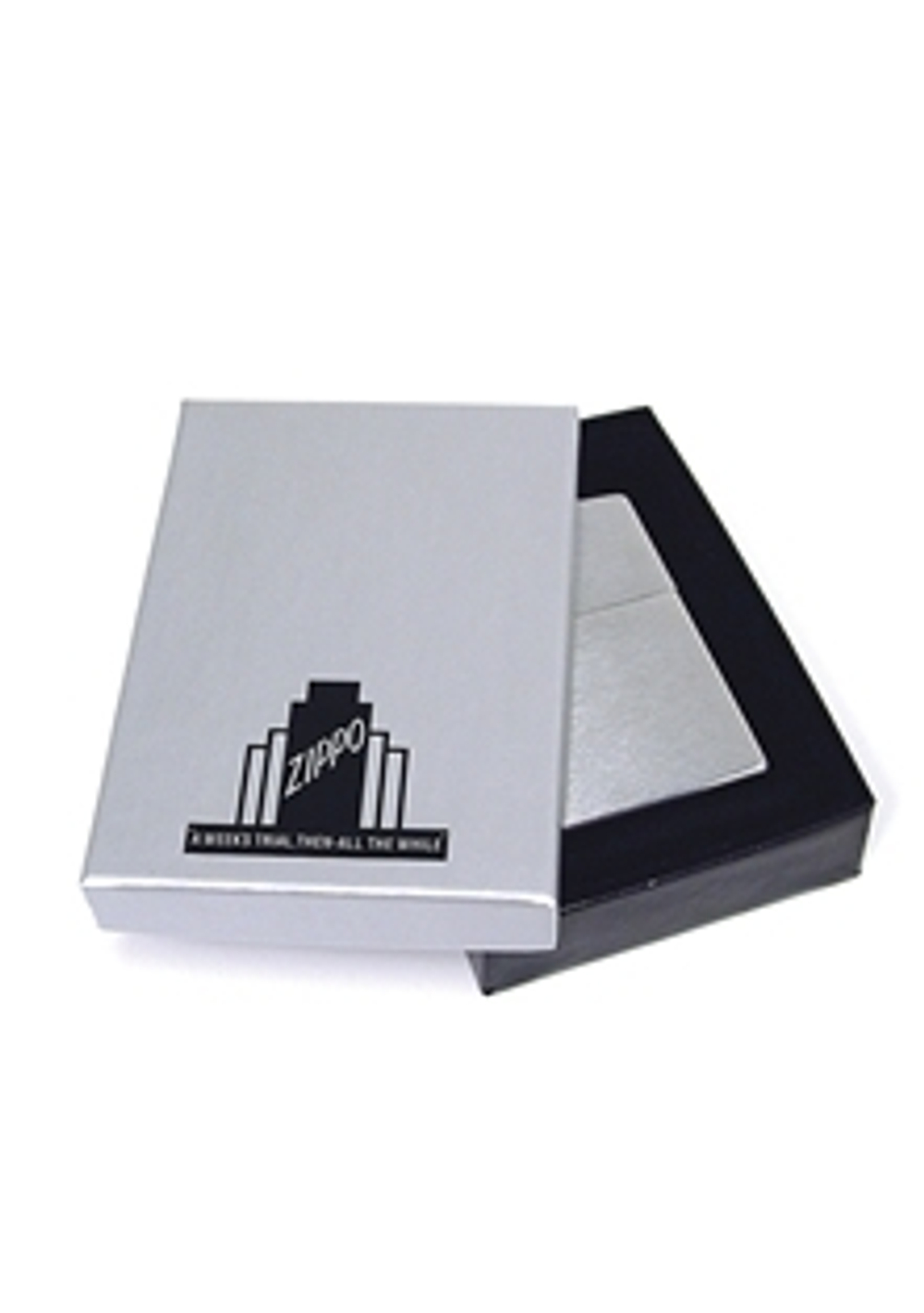 Зажигалка Zippo Replica с покрытием Street Chrome, латунь/сталь, серебристая, матовая, 36x12x56 мм