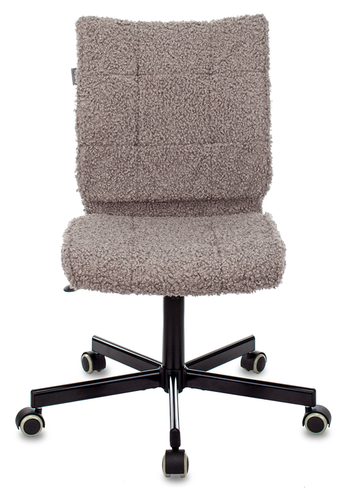 Кресло Бюрократ СН-330М серый экомех крестов. металл черный