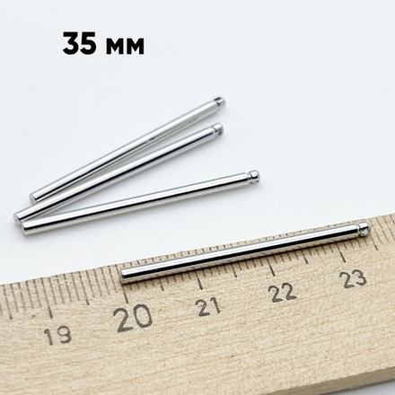 Подвеска Палочка, родиевое покрытие, размер 35*2 мм, цена за 1 шт