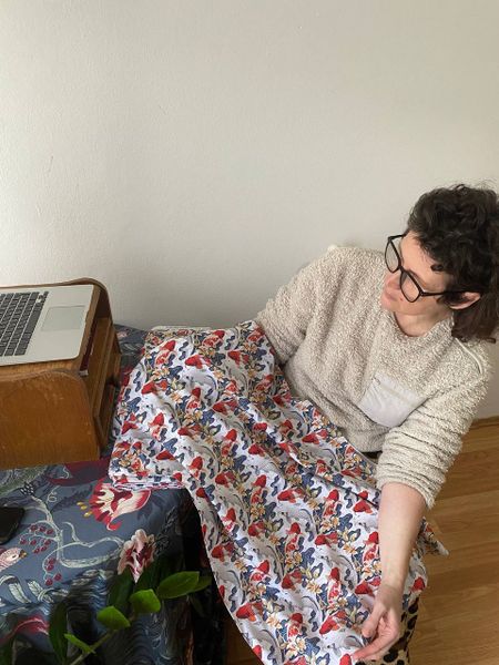 КАРПЫ КОИ, на белом, 100% хлопок 7