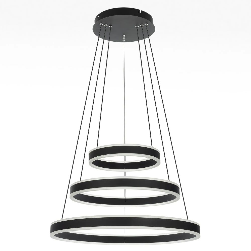 Citilux Дуэт CL719651 LED Люстра подвесная с пультом Чёрная