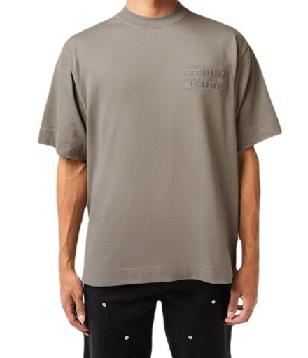 Теннисная футболка Lacoste Embroidered Loose Fit Cotton T-shirt - grey