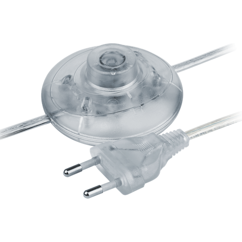 Шнур Navigator 61 719 NPS-FS01-170-2x0.5-TR 1.7м с выкл. прозрачный