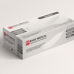 Нитриловые перчатки текстурированные на пальцах, неопудренные, BASIC MEDICAL, 100 шт./уп.