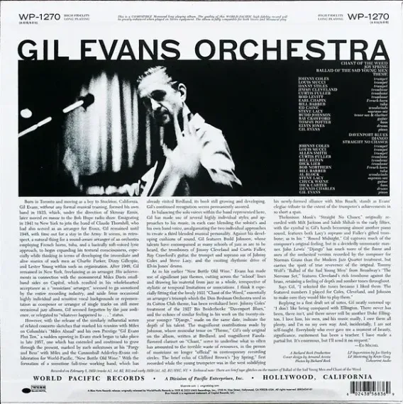 Gil Evans And His Orchestra – Great Jazz Standards LP