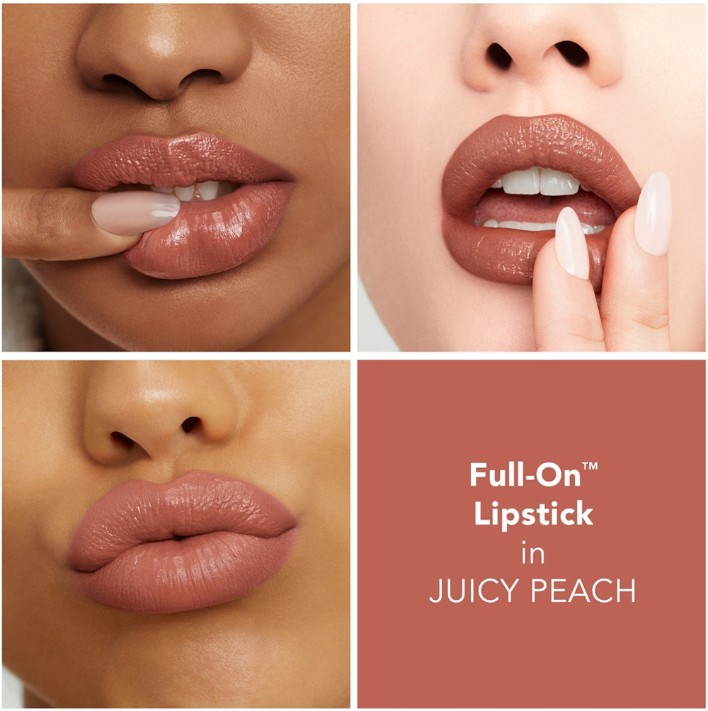 Buxom FULL-ON SATIN LIPSTICK - Кремовая помада для губ с эффектом увеличения оттенок Juicy Peach, 2 ml