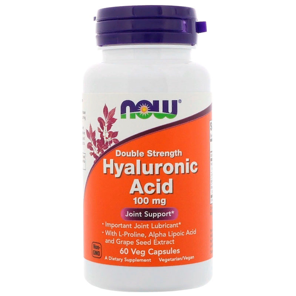 NOW Hyaluronic Acid 100 мг. (60 капс.)