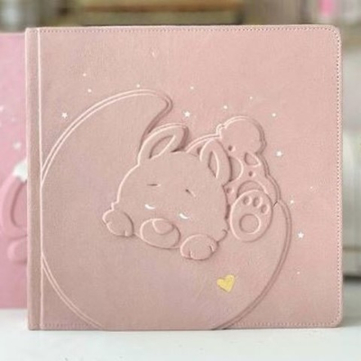 Заготовка для тиснения "Зайка на луне" 16х16 см