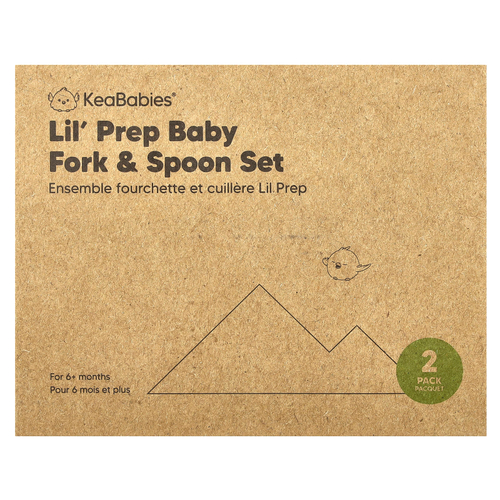 KeaBabies, Lil 'Prep, набор детских вилок и ложек, для детей от 6 месяцев, Desert``, 2 шт.