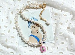 Жемчужное колье со съемной подвеской