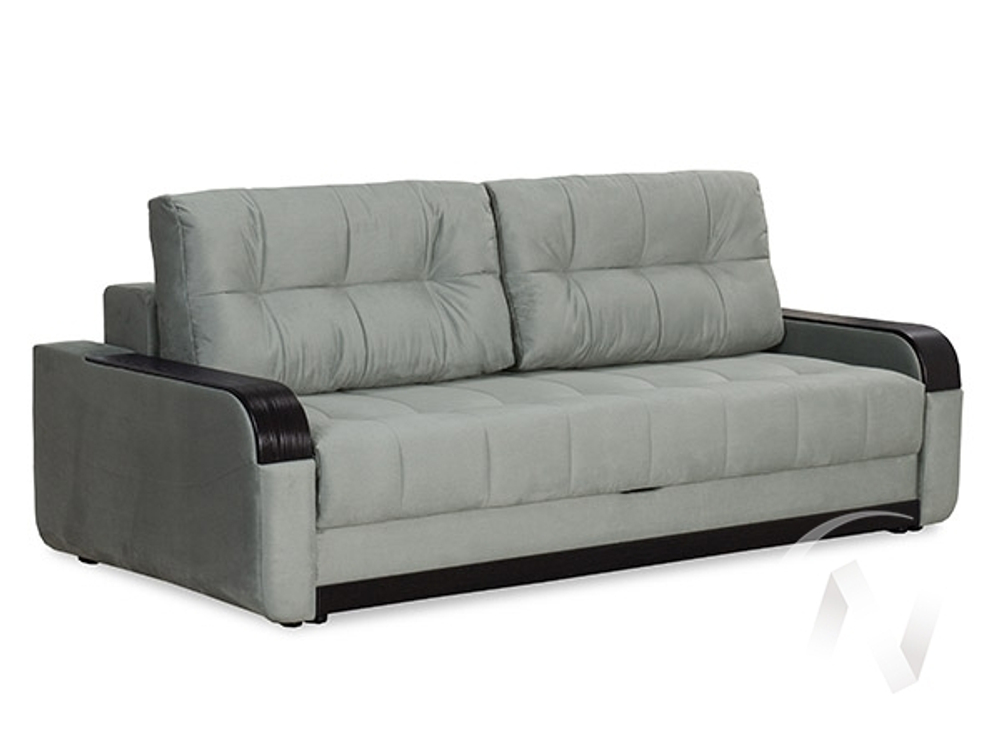 Диван прямой Татьяна 5 (БД) Optima/Bismark 14 (велюр серый)