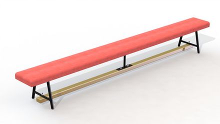 Скамья гимнастическая мягкая 3 м. (3 нерегулир мет. ножки)