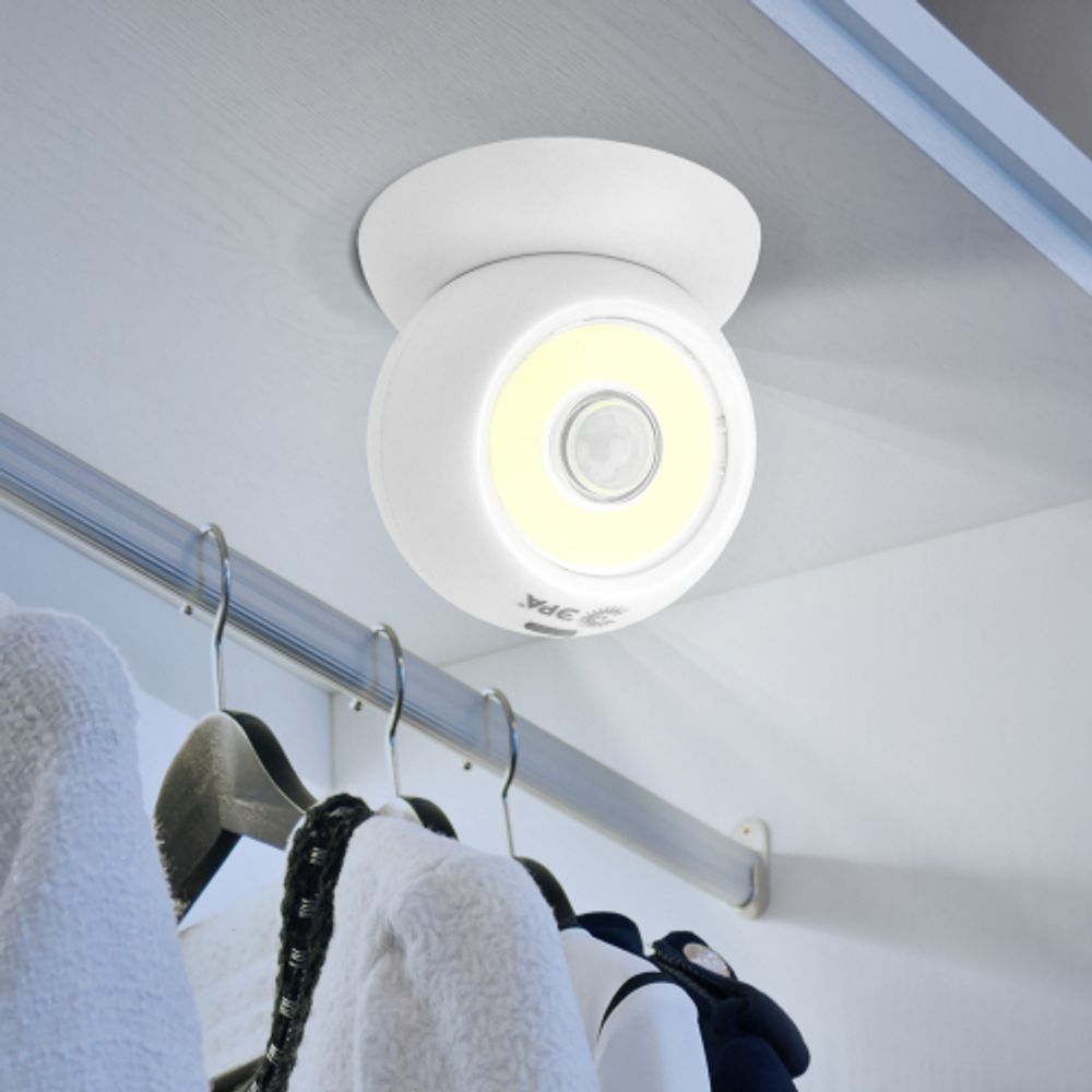 Светодиодный фонарь подсветка ЭРА Пушлайт SB-802 Сфера-2 на магнитном основании с датчиками движения и освещенности | Подсветка, пушлайты