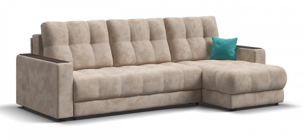 Угловой диван BOSS 2.0 Classic XL велюр Alkantara пепел