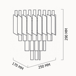 Бра Black Chandelier Crystal By Imperiumloft