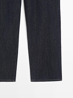 Massimo Dutti Свободные джинсы прямого кроя, темно-синий