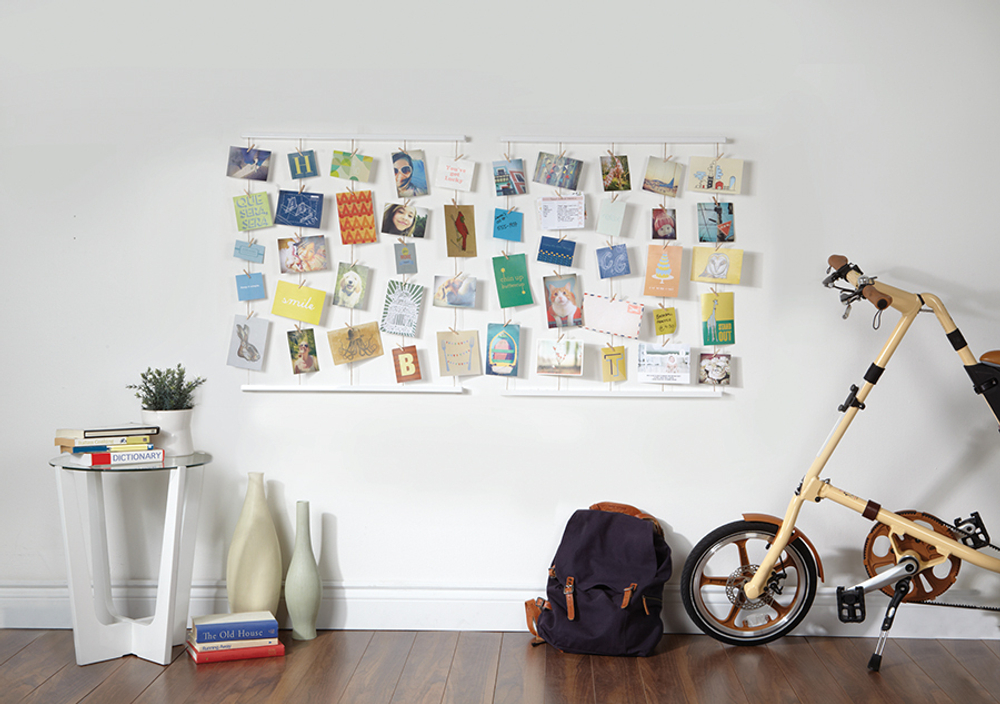 Панно для фотографий hangit, белое, 40 прищепок