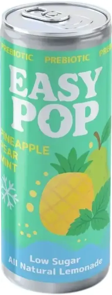 Газированный напиток Ту Пикс Изи Поп Ананас-Груша-Мята / Two Peaks Easy POP Pineapple Pear Mint 0.33 - банка