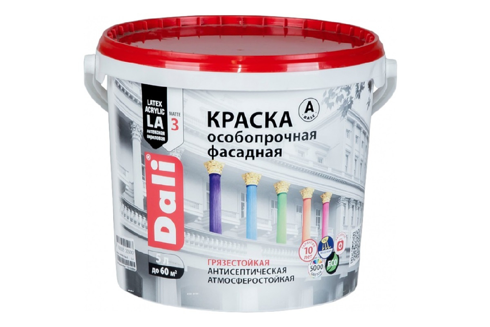 DALI Краска фасадная особопрочная База А 5л