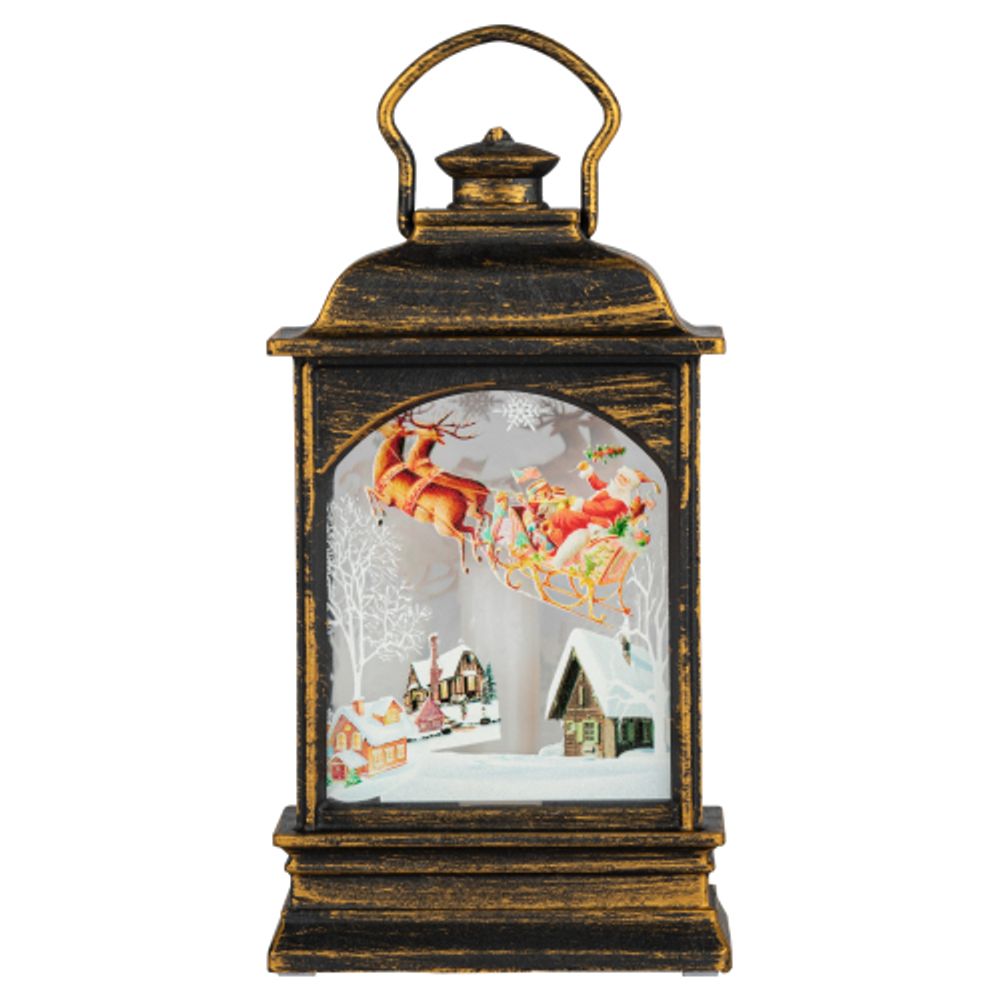 Светильник ЭРА ENIN-HW новогодний светодиодный Новогодние истории настольный динамичный свет 13 см