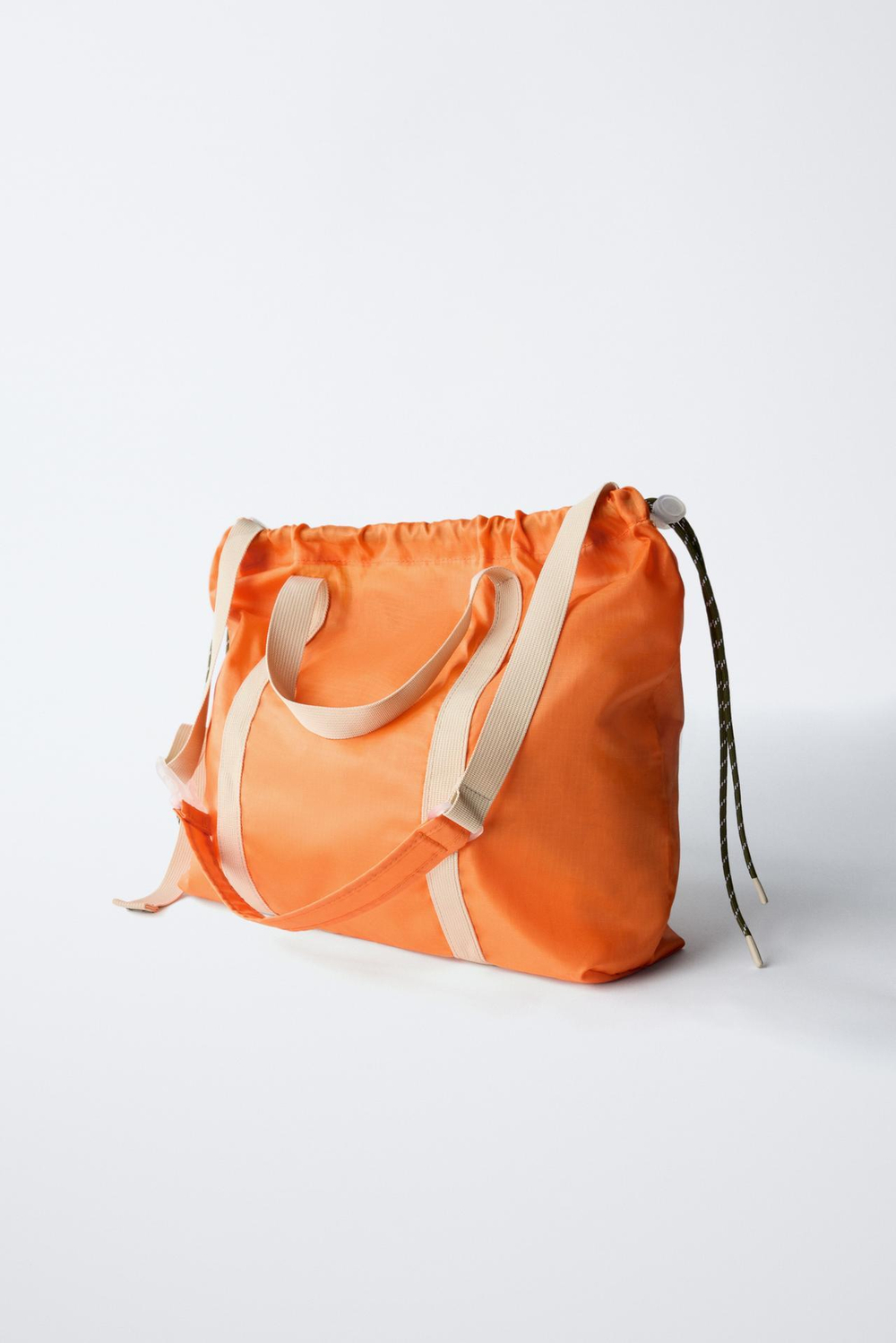 ZARA МНОГОФУНКЦИОНАЛЬНАЯ СУМКА ИЗ ВЫСОКОТЕХНОЛОГИЧНОЙ ТКАНИ, ГОРЧИЧНО-ЖЕЛТЫЙ