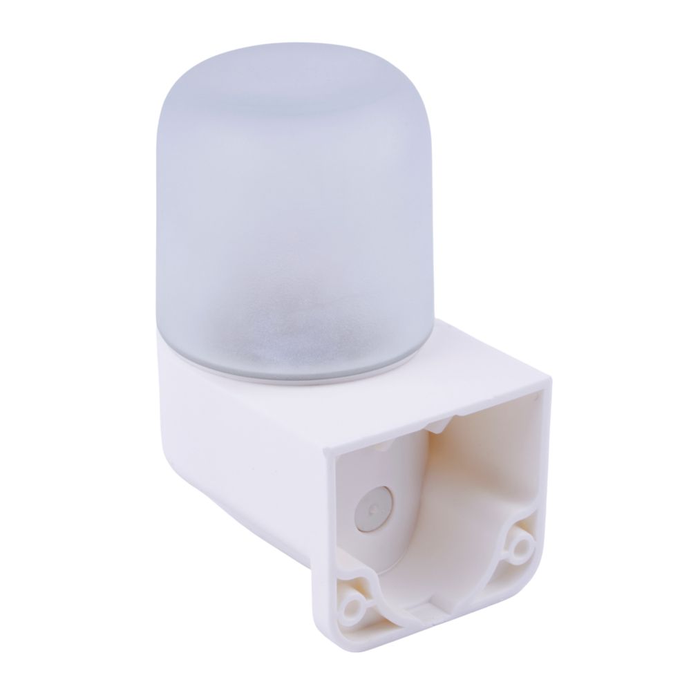 UWL-K03R 60W-E27 IP65 WHITE Светильник влагозащищенный под лампу Е27. угловой. для бань и саун. до +125С. Цвет корпуса белый. ТМ Uniel