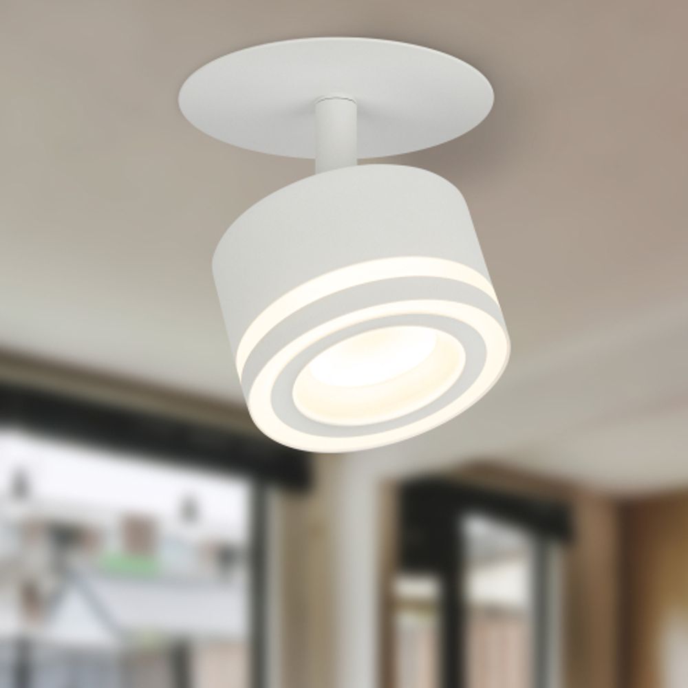 Встраиваемый светильник под лампу GX53 ЭРА DK114 WH белый | Встраиваемые светильники Для ламп GX53