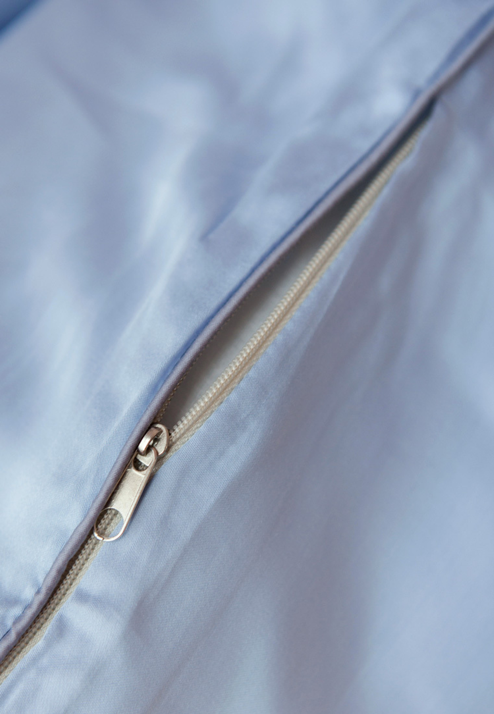 Постельное белье 2 спальное евро Luxberry Тенсель голубое