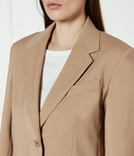 Хлопковый пиджак MATERIA Weekend MaxMara - бежевый(150410916)