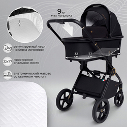 Детская коляска Sweet Baby Stella Plus 2 в 1 Black