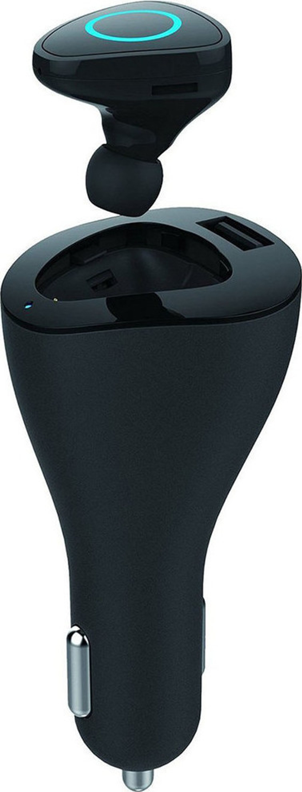 Bluetooth гарнитура Roman R6000+АЗУ 2,1А black