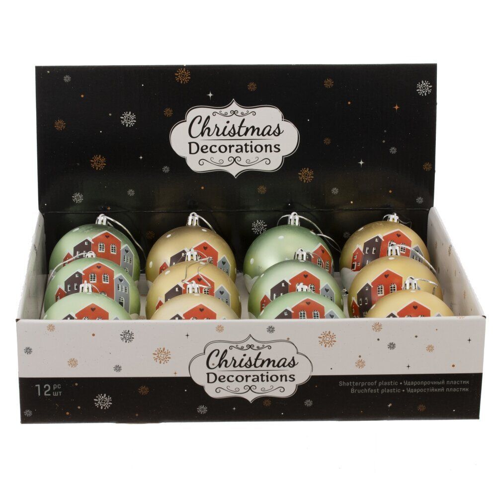 GAEM Набор из 12 шт: Украшение новогоднее "Шар", L35 W27 H9 см